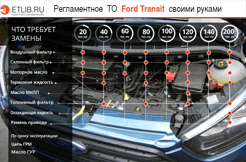 Топливная система Ford Transit: принцип действия, особенности устройства.